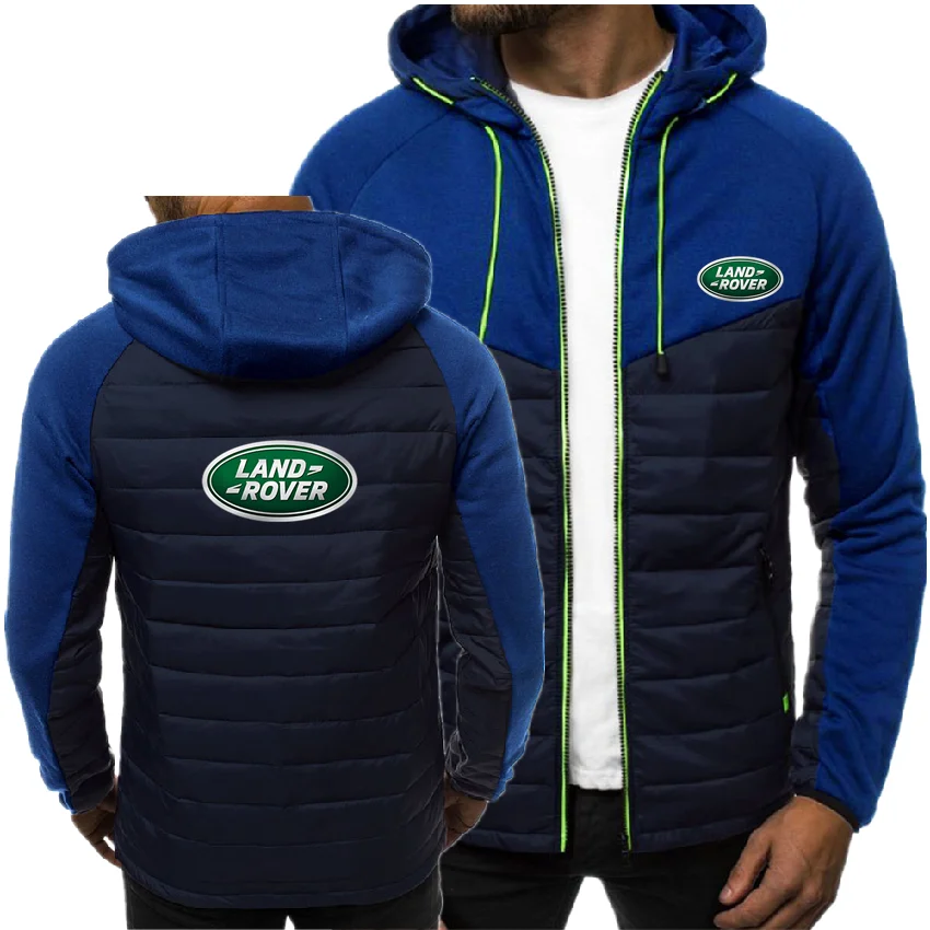 Мужская толстовка на молнии Land Rover однотонный пуловер с длинным рукавом и