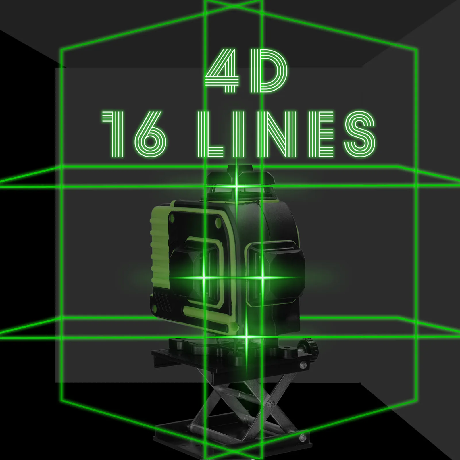 

Лазерный уровень 4D, 16 линий, 3 °, функция самовыравнивания