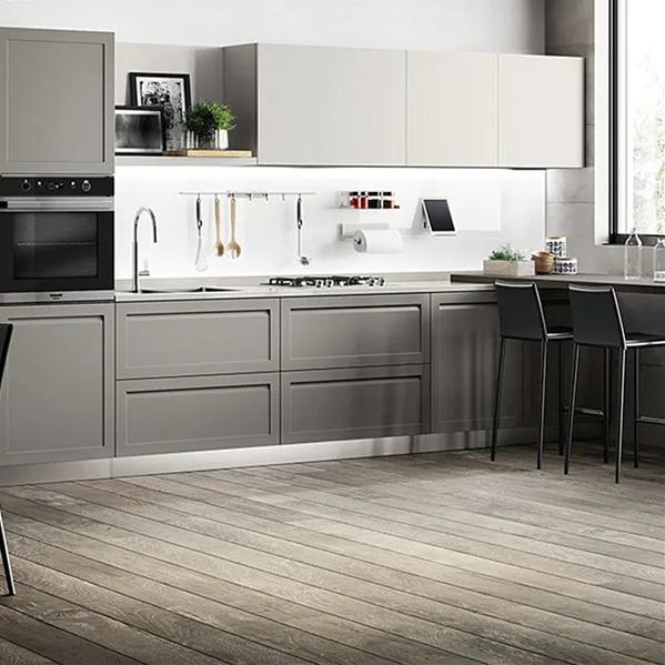 Кухонные шкафы HPL хорошего качества от китайского производителя ламинированные