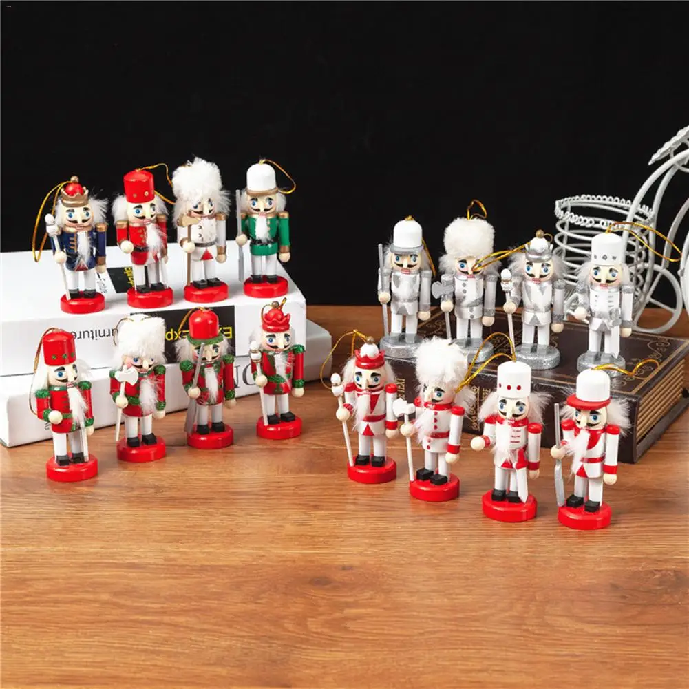 4 шт. кукольный Щелкунчик король солдат Маленькая подвеска цветная серия кукла