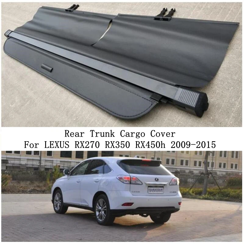 For LEXUS RX270 RX350 RX450h 2009-2015 Rear Trunk Cargo Cover Partition Curtain Screen Shade Security Shield Auto Accessories