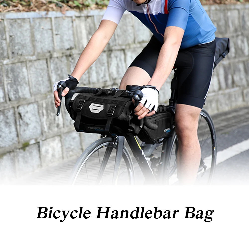 ROSWHEEL 3L-7L Регулируемая велосипедная Сумка водонепроницаемая дорожная MTB передняя