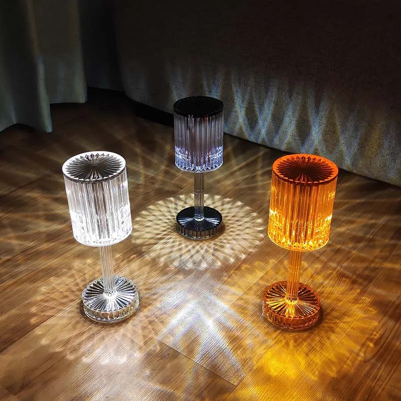 USB Алмазная настольная лампа акриловое украшение освещение для бара спальни