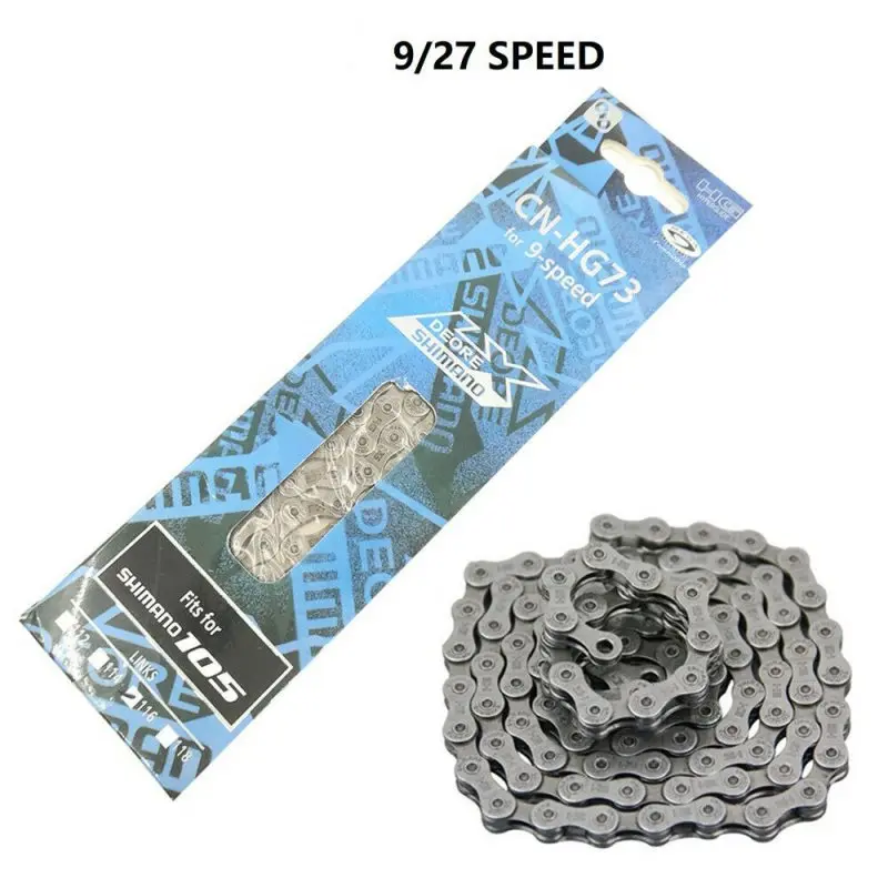 

Hg73 9 Speed Mtb Mountain Road Bike Stainless Chain With Magic Buckle
