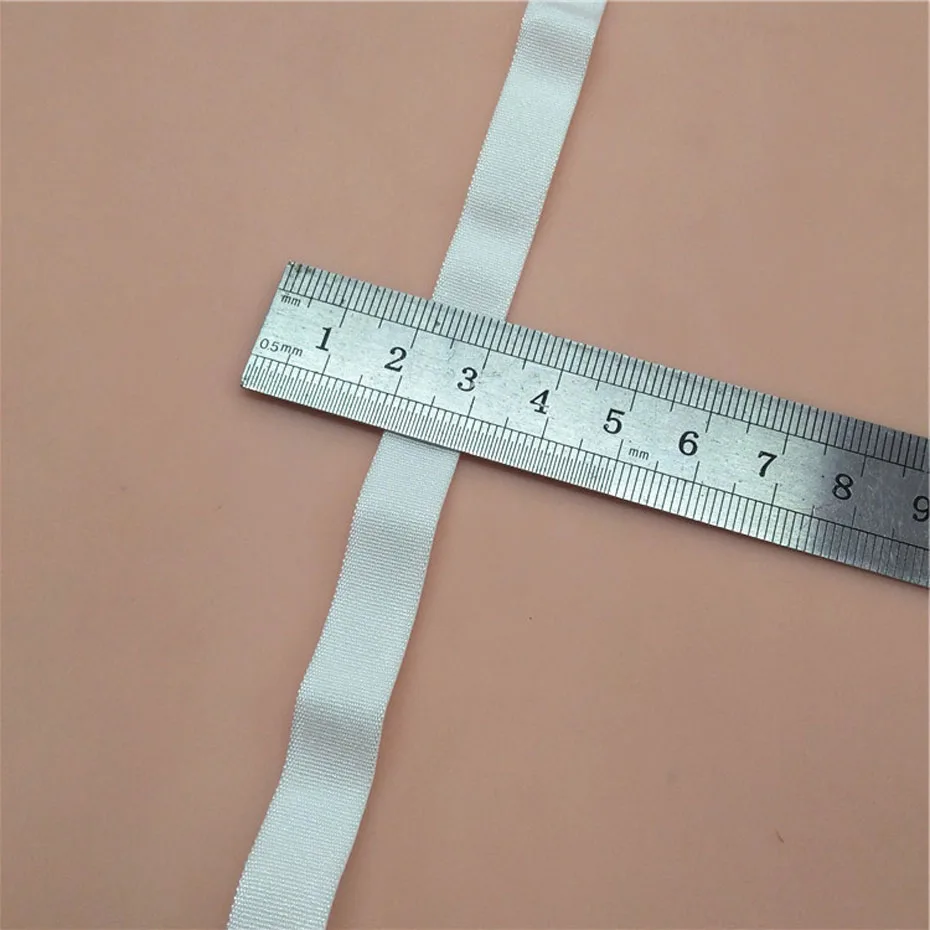 

50 Yards 10mm Width Elastic Band For Underwear Bra Pants Shoulder Strap High Quality Double Face Garment Sewing Accessories