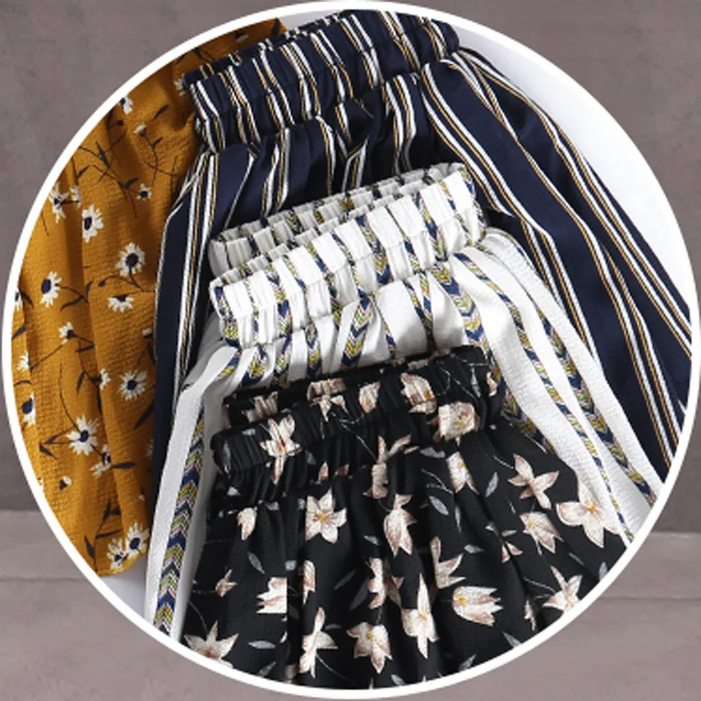 Женские повседневные свободные короткие брюки большого размера с этническим