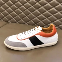 high quality mens genuine leather lace up sports shoes men running shoes brand fashion sneakers flat shoes leather stitching