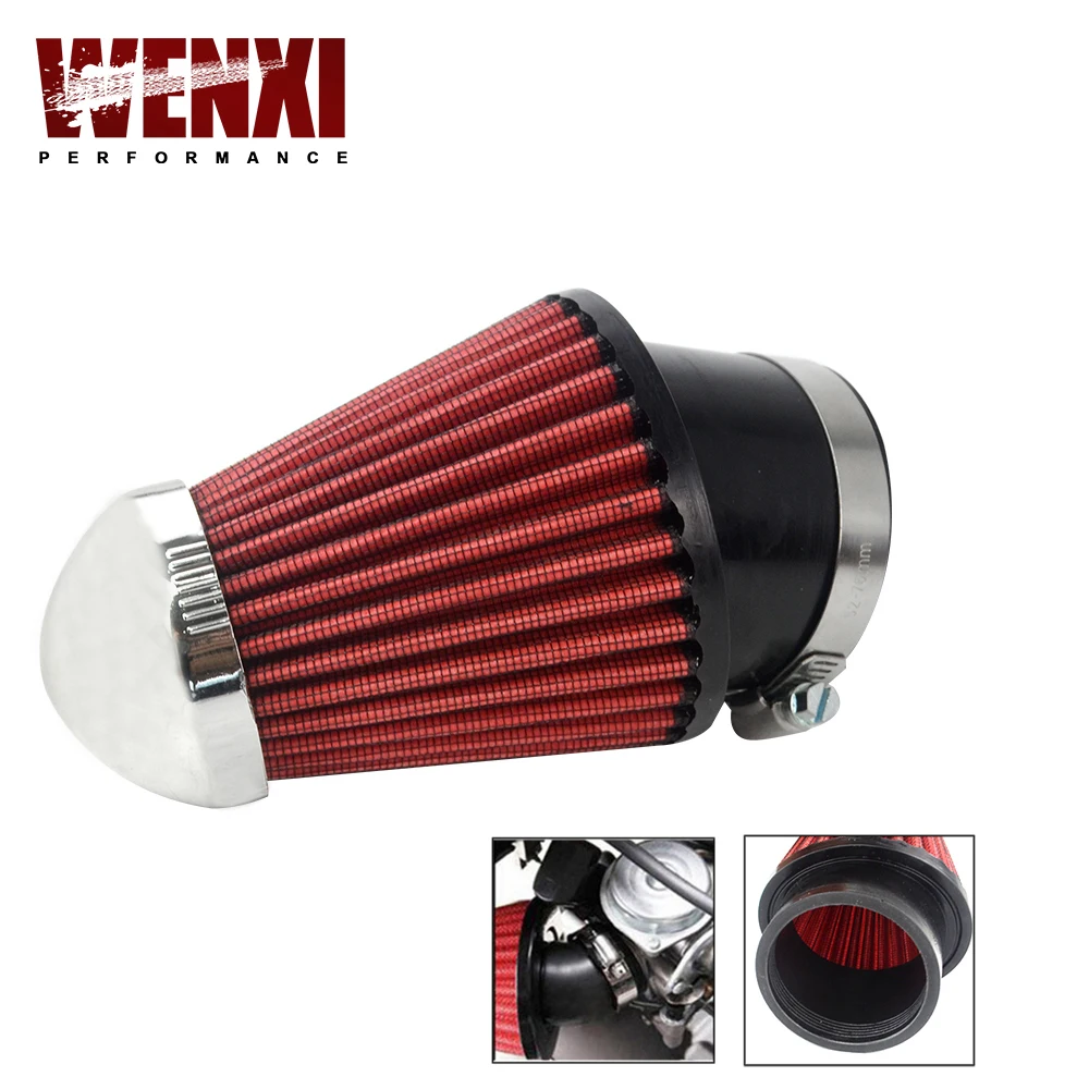 

Professional Motorcycles Mushroom Head Air Intake Filter Cleaner 62mm RED WX-AIT23
