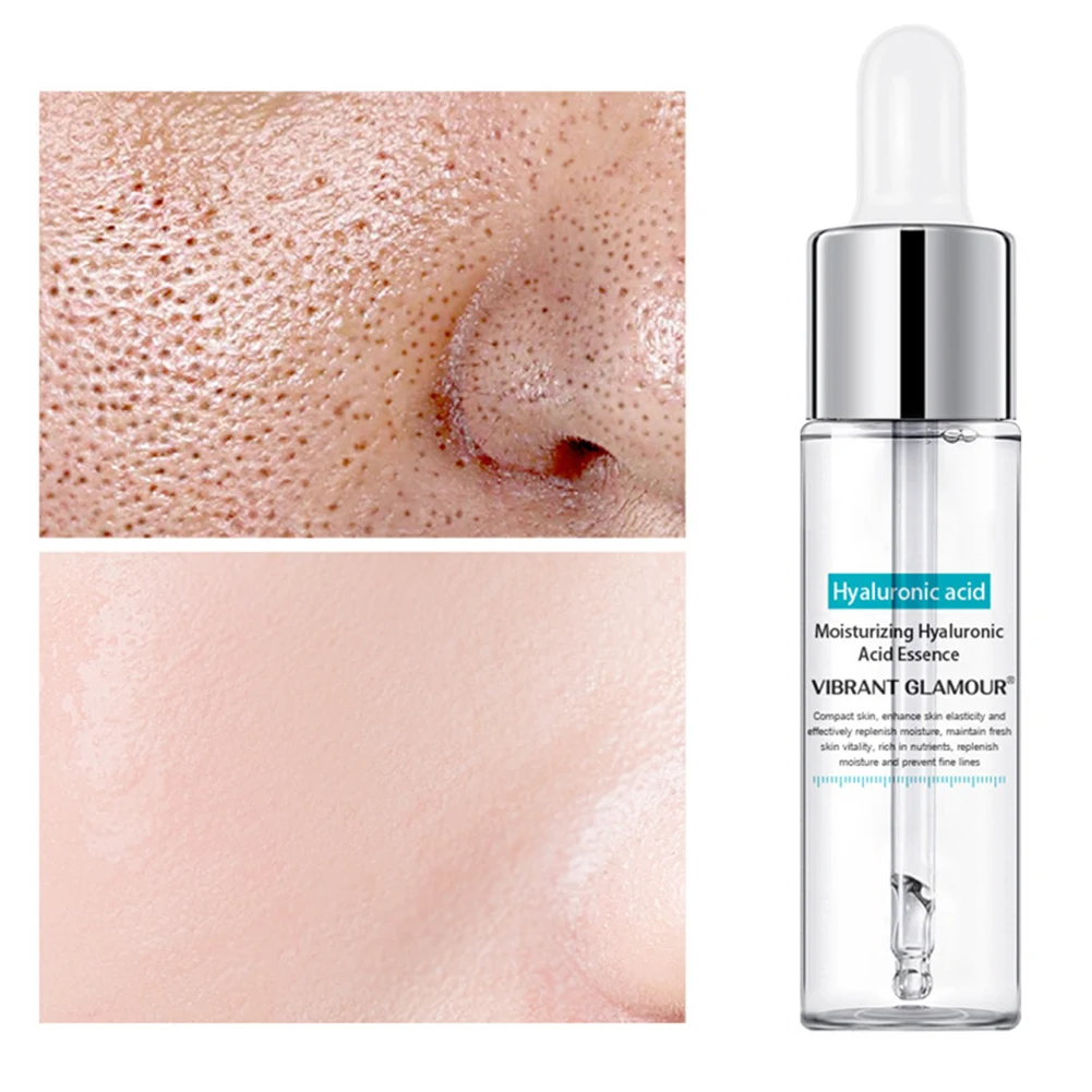 

Hyaluronic Acid Face Serum Shrink Pores Moisturizing Whitening Essence Acne Dry Rough Men Women Moisturizer for Smooth Skin Care