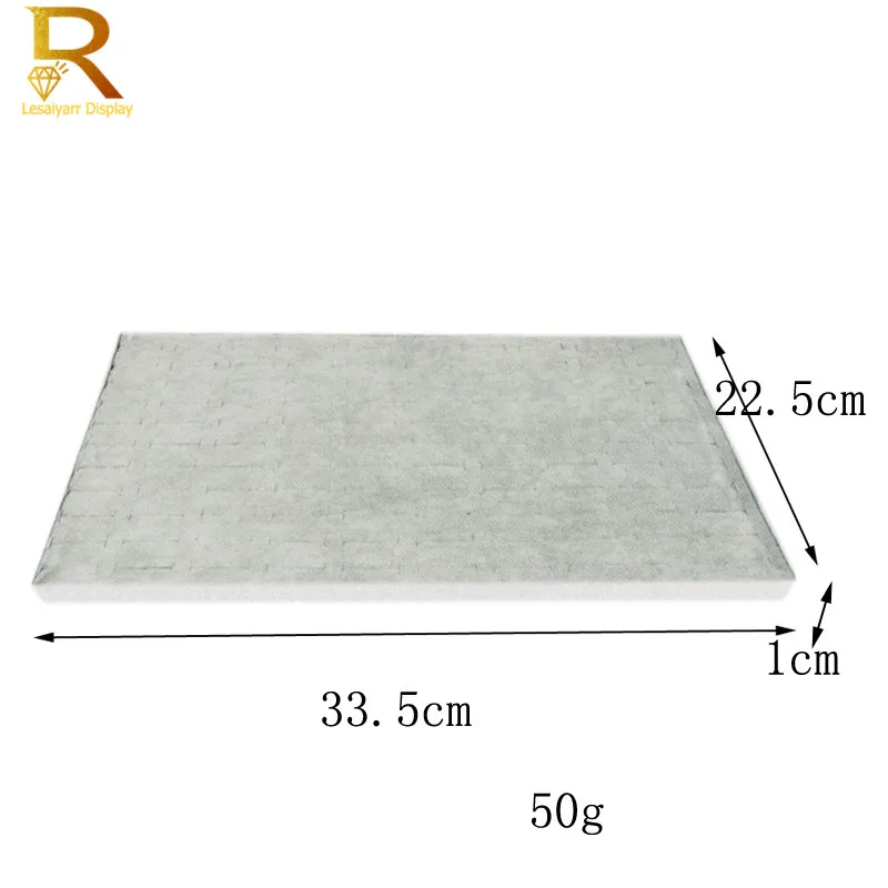 

Wholesale 5pcs/lot Tray Ring Inserts Liners Grey/Black Velvet Jewelry Rings 100 Slots Foam Showed Case