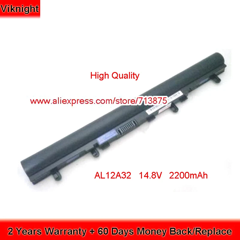 

Brand New AL12A32 Battery for ACER V5-471G V5-431 531 771 AL12A52 AK.004BT.097 KT.00407.001 Laptop 14.8V 2200mAh