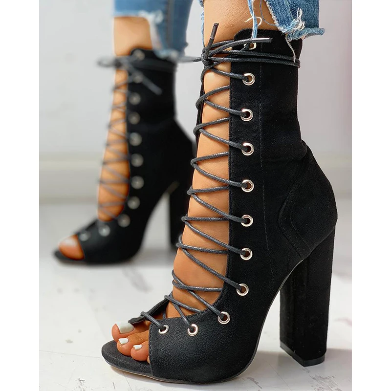 

2021 Fashion New Women High Heels Party Wedding Ladies Platform High Heels Sexy Nightclub Serpentine 10Cm Female High Heels