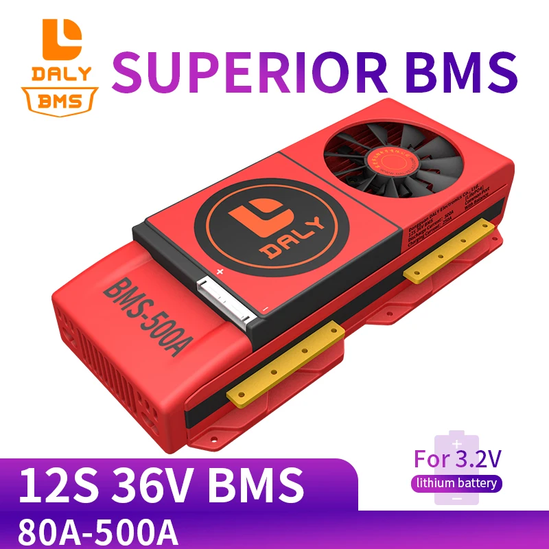 056 вентилятор LiFeO4 12S BMS 3 2 В 80A 100A 150A 250A литиевая батарея 18650 зарядное устройство