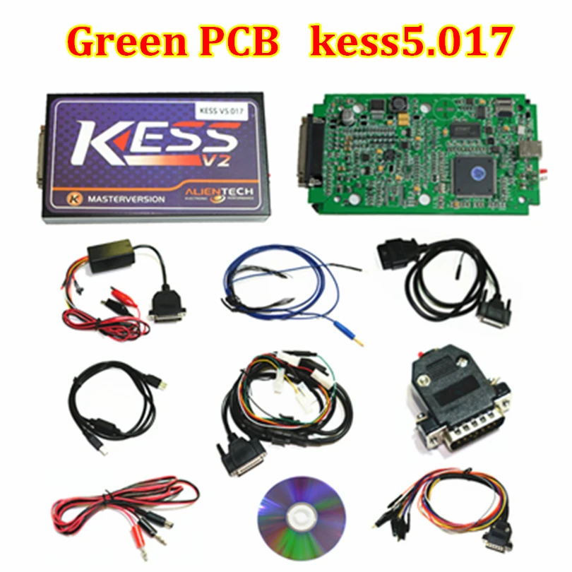 Самый KTAG V7.020 SW V2.25 онлайн мастер версия kess 5,017 V2.47 Нет Маркер тюнинг для автомобиля Грузовик ECU инструменты программирования - Цвет: Green PCB kess5.017
