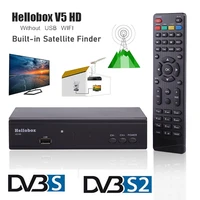 hellobox v5 satellite tv receiver tv box set top box recept dvb ss2 full digital set top box built in satellite finder tv tuner