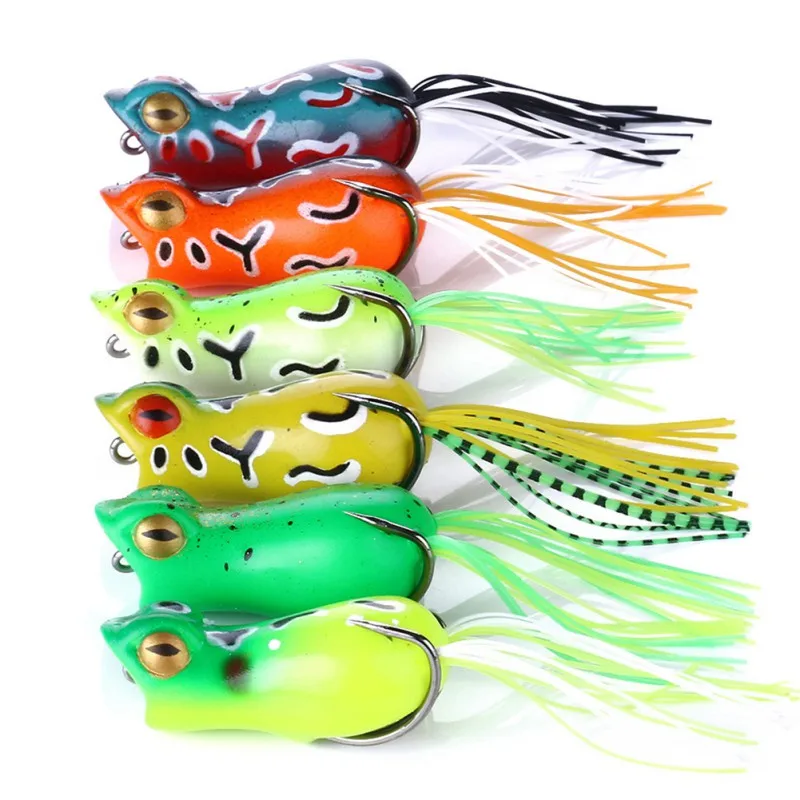 

Artificial Bait False Frog Shape Eco-friendly Soft Lure Fishing Accessories