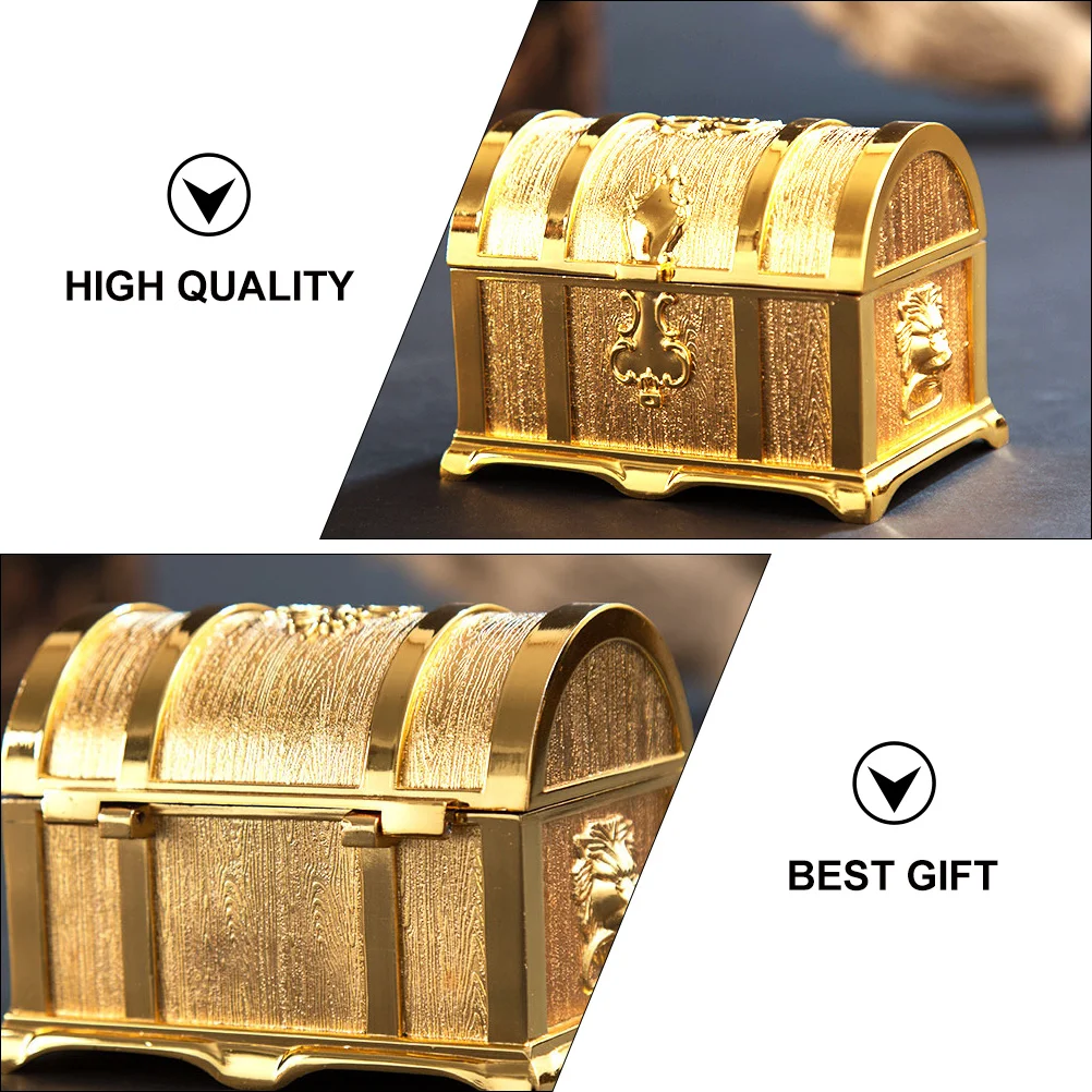 

1pc European Style Classical Treasure Box Retro Metal Storage Box Jewelry Storage Box Jewelry Organizer