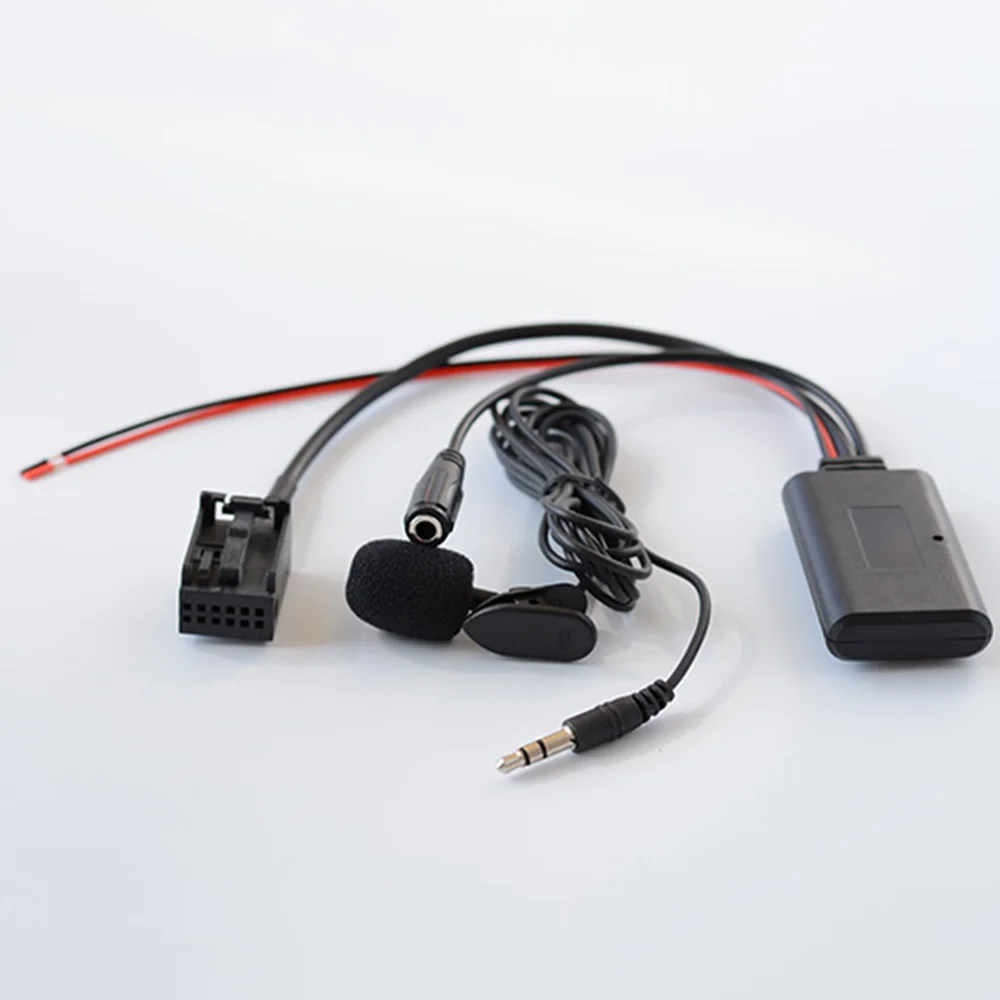 

Black Audio Adapter For Ford Focus Mondeo Fusion Fiesta Galaxy Bluetooth Accessories High Quality Useful AUX Audio Adapter + MIC
