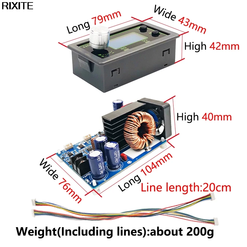 Понижающий преобразователь постоянного тока WZ5020L WZ5012L CC CV 50 в 20A 1000 Вт
