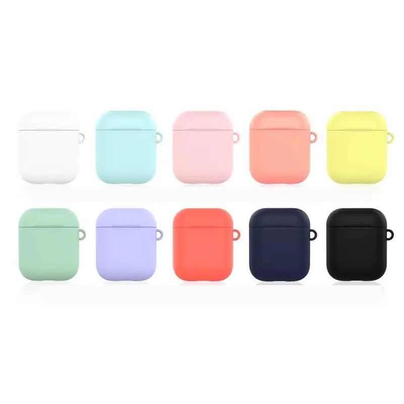 Силиконовые чехлы для беспроводных наушников Kjoew из ТПУ Apple AirPods 1/2 защитный чехол