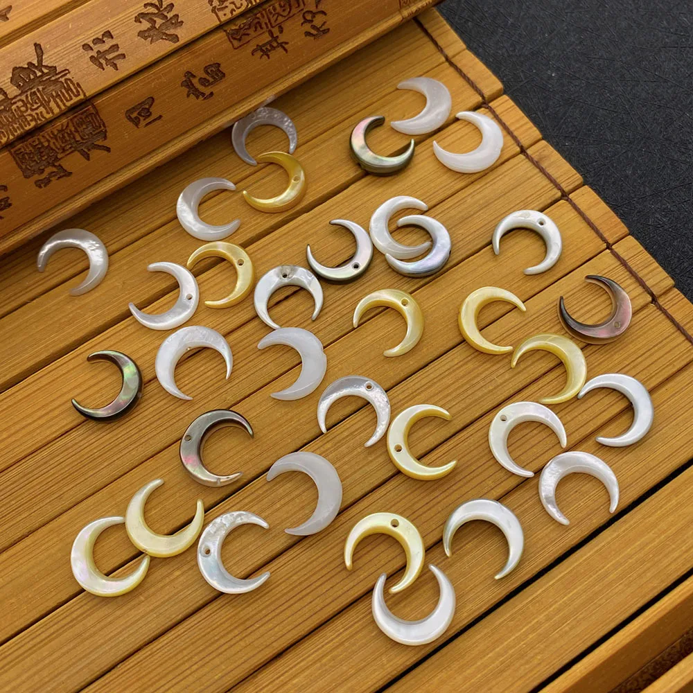

Natural Sea Shell Multicolor Moon Shape Beads Exquisite Jewelry Creation and Production of Beads Accessories Materials Wholesale