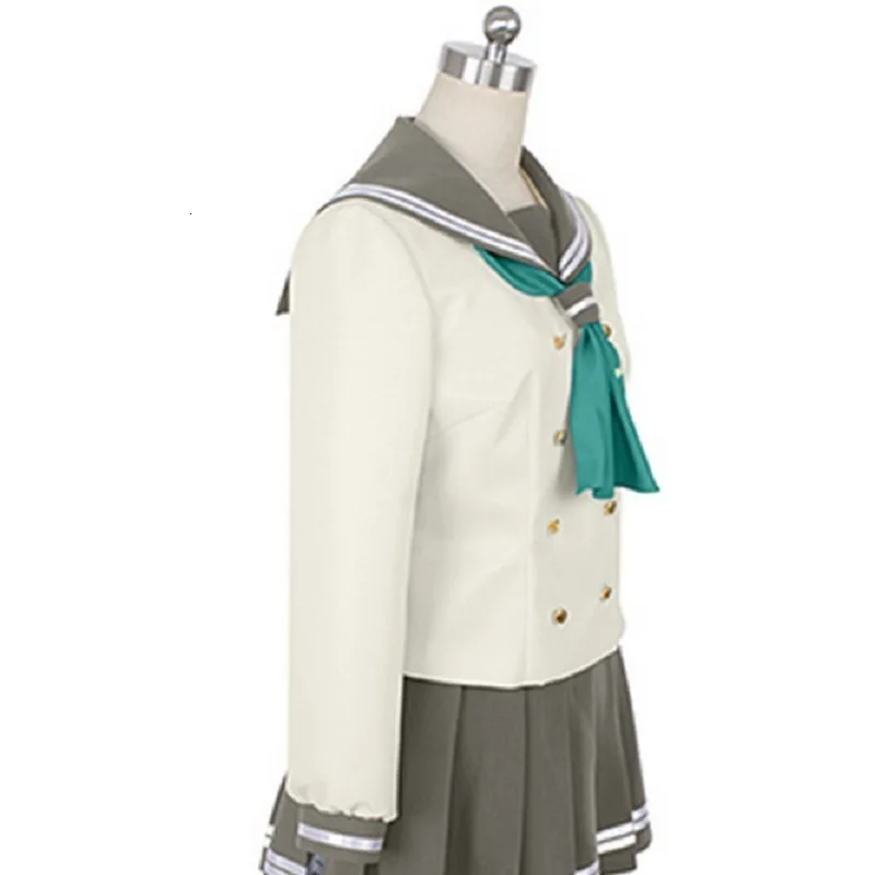 Женская японская аниме Униформа костюм Lovelive Sunshine Aqours Tsushima Yoshiko костюмы для