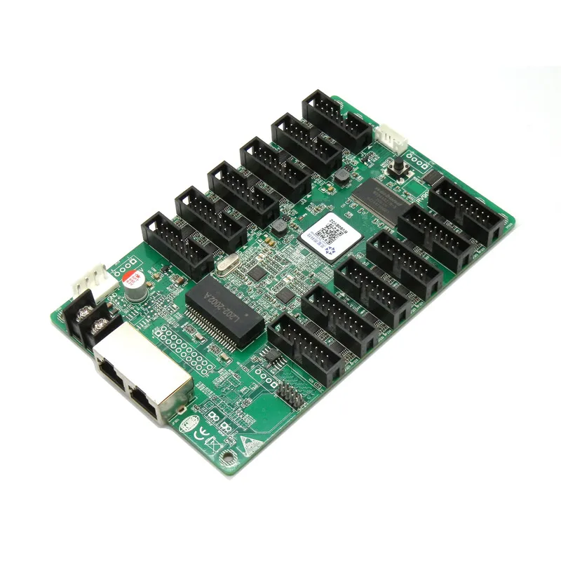 LINSN RV908 полный Цвет RGB Экран Дисплей светодиодный принимающая карта 12 * HUB75 Порты