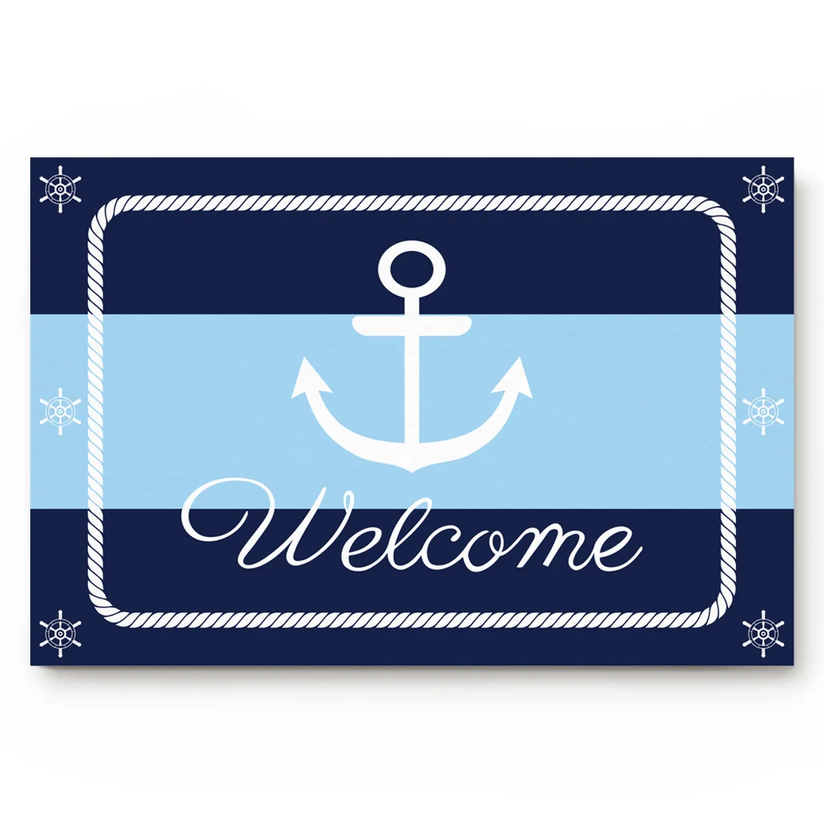 Добро пожаловать коврик для ванной дверной с якорем нескользящий ковер