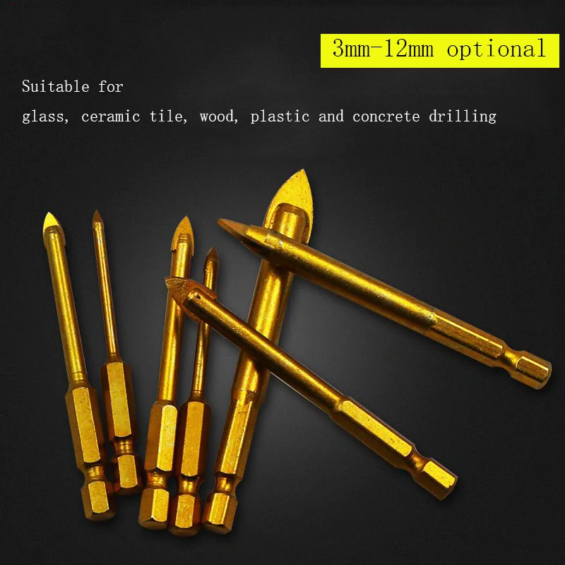 Многофункциональное треугольное сверло для стекла керамики плитки бетона