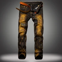 denim designer hole vintage jeans high quality ripped for men size 28 38 40 2021 autumn winter hip hop punk streetwear