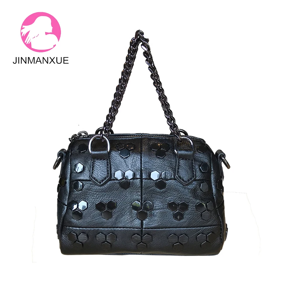

New Trend Mini Bag Female Leather Handbags Women Small Pillow Bag Fashion Messenger Bag Wild Rivet Shoulder Bag