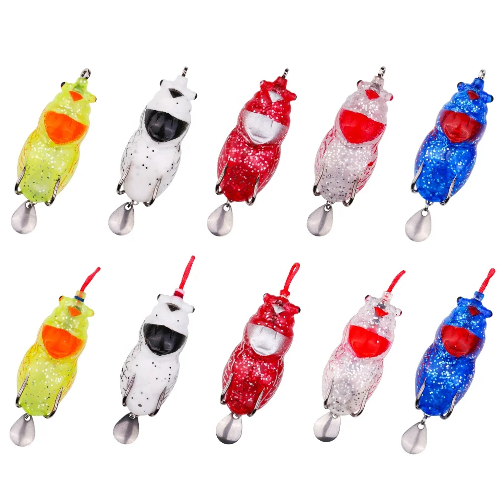 Лягушка приманка Цикада плавающая 6 см пластиковая приманки в виде лягушек