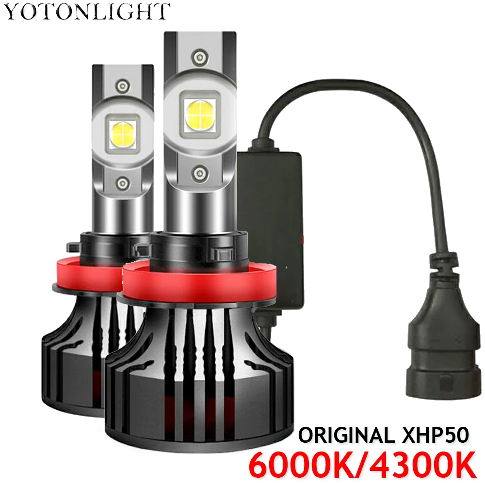 2 шт. Супер Оригинал XHP50 H4 H7 H1 Led H11 лампы для фар 4300K Hb3 Hb4 9005 9006 H8 H9 Автомобильные фары