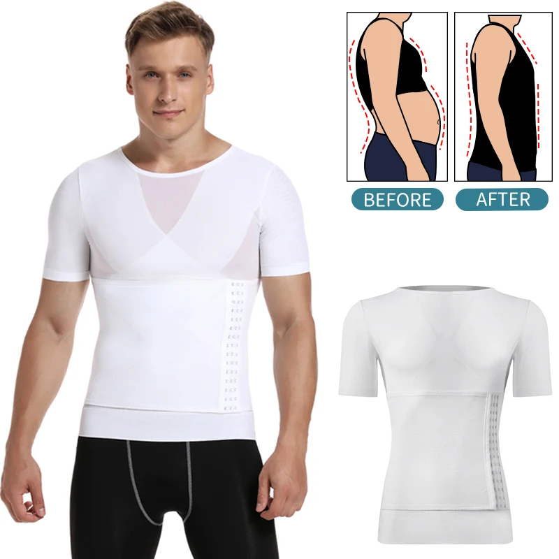 Корректирующее белье для мужчин утягивающее талии Утягивающее живот жилет из