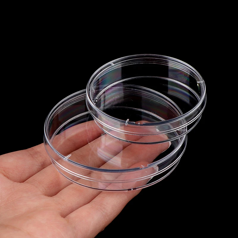 

Hot 10Pcs 55mm Polystyrene Sterile Petri Dishes Bacteria Culture Dish for Laboratory Medical Biological Scientific Lab Supplies