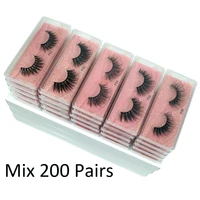 wholesale lashes 3050100200 pcs 3d mink lashes natural mink eyelashes wholesale false eyelashes makeup false lashes in bulk