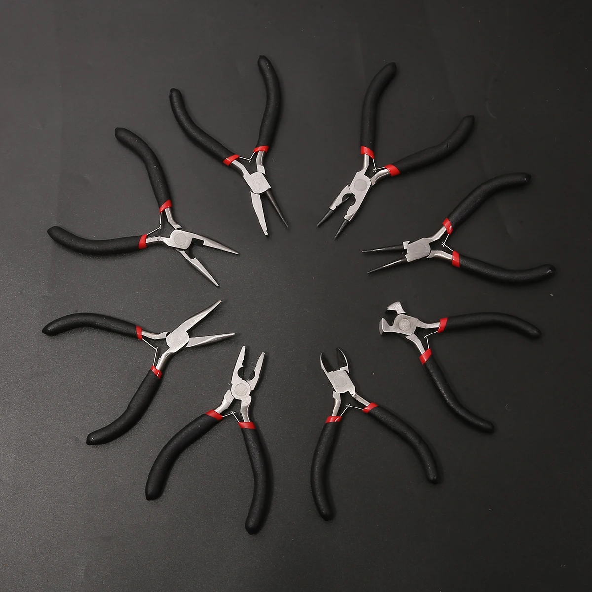 

Multifunctional punch plier jewelry pliers toothless pointed nose pliers slanting forceps cable cutters