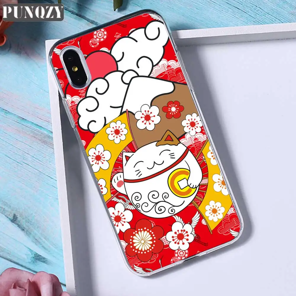 TPU A199 Новогодний чехол для телефона Lucky Cat для iPhone xr 5S 6S 7 8 Plus x xs max силиконовый чехол из ТПУ для huawei P30 P10 P20 lite mate 20 lite - Цвет: TPU A199