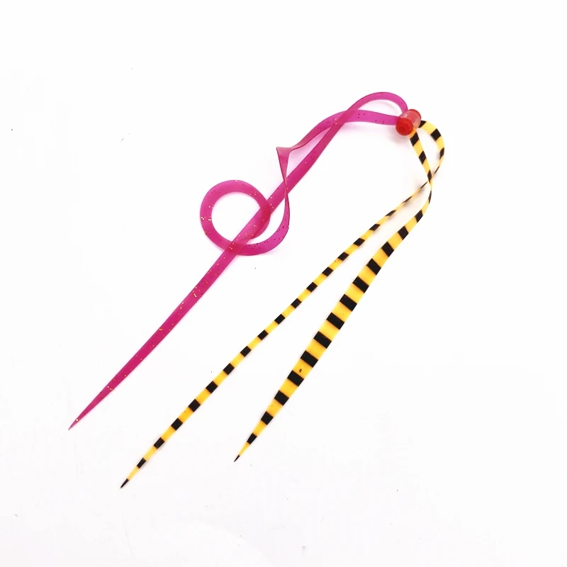 

5PcsFishing Silicone Skirts Streamer Lures Trailers Integrated Spinnerbait Buzzbait Jigs Tie Skirt Snapper Octopus Madai Squid