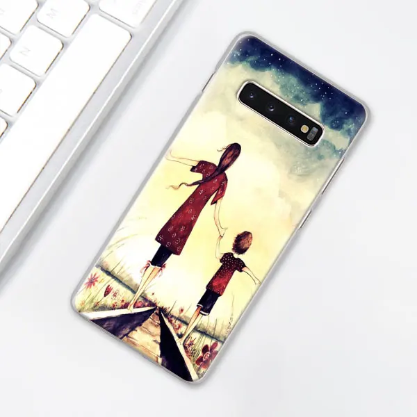 H04 Черный чехол для телефона с изображением мамы и королевы для samsung Galaxy S10e S10 Plus S7 S8 S9 Plus Note 8 9 10 Plus S10 5G жесткий чехол - Цвет: H04