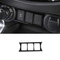 for nissan navara 2017 2018 2019 2020 stainless black car cigarette lighter panel decoration cover trim car accessories styling