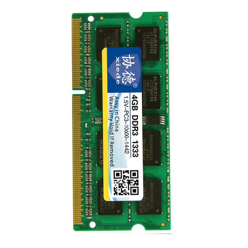 

Высококачественная оперативная память xiede для ноутбука DDR3 1333 МГц 8 ГБ 4 ГБ 2 ГБ для ноутбука Sodimm Memoria совместимая с DDR 3 1066 МГц 4 ГБ 1,5 в
