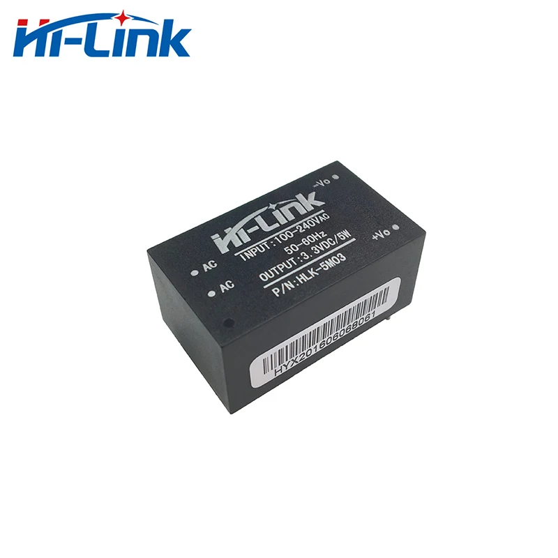 Free shipping 3pcs HLK-5M03 AC DC 220V to 3.3V 5W mini power supply module intelligent household switching | Электроника