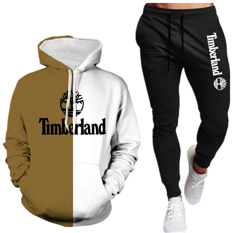 

Спортивная одежда с принтом, модная толстовка унисекс + штаны, комплект из 2 предметов, мужской костюм с капюшоном, уличная одежда в стиле хип...