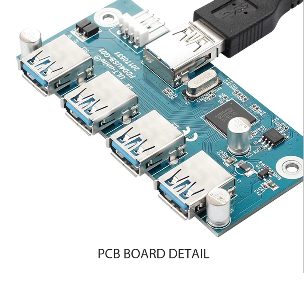 MOWU 3 5-дюймовый 4-портовый USB 5 чехол для компьютера с расширительной передней