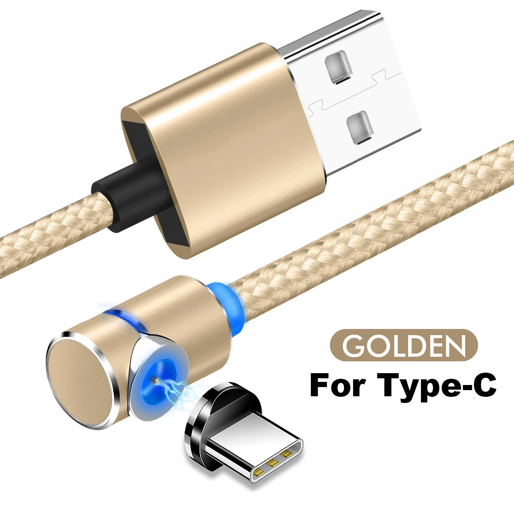 Type C Gold Быстрая зарядка Магнитный кабель type C mi cro USB для Xiaomi mi 9 type-C Мобильный телефон магнит зарядное устройство строка данных для Red mi Note 7 8 - Цвет: Type C Gold