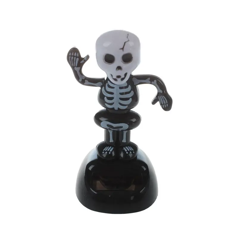 

Promotion! Solar Power Dancing Figure Gruesome Skeleton,Novelty Desk Car Toy Ornament