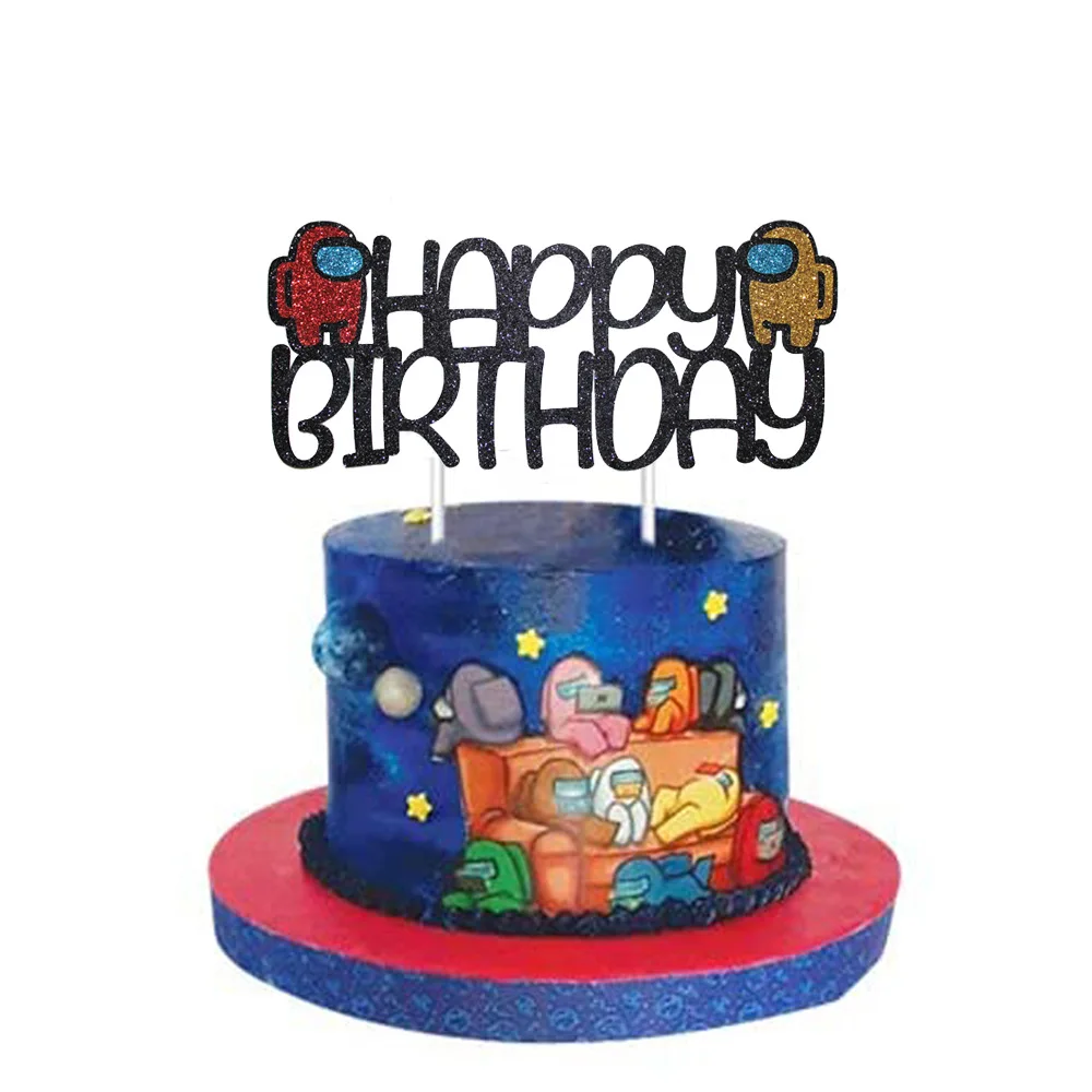 

Among Us Birthdays Party guirlande anniversaire Game Party Ballons Happy Birthday Balloon Decorations Kids Boy Cake Decor Gift