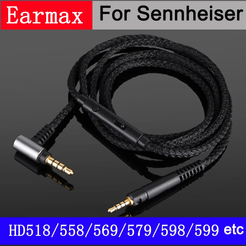 New upgrade cable For Sennheiser hd598 / hd558 / hd518 / hd598 CS / hd599 / hd569 / hd579/2.20s 2.30i 2.30g headset audio cable