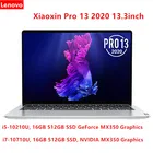 Элегантный ноутбук Lenovo Xiaoxin Pro 13, 2020 дюйма, 13,3x2560, 1600 дюйма, 16 ГБ, i7-10710U ГБ SSD MX350, графический процессор, 512
